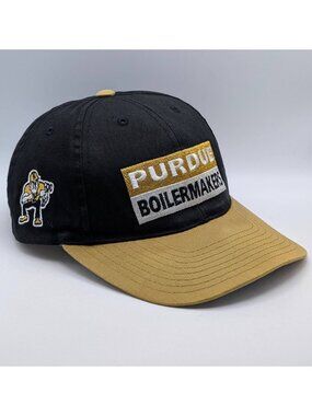 Vintage Annco Purdue Boilermaker Hat SnapBack Retro NCAA University Indiana Cap